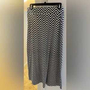 Jane Ashley striped maxi skirt